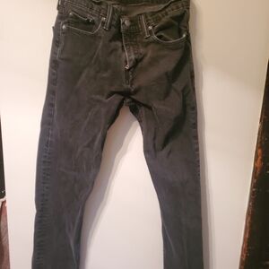 Levi's Men's Dark Gray Staight Leg Jeans